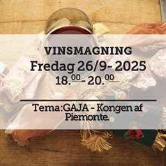 Vinssmagning fredag d. 26 september 2025 - slikforvoksne.dk